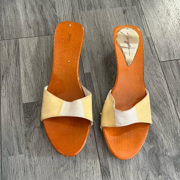 GIUSEPPE ZANOTTI - WOODEN SANDALS MADE IN ITALY SZ 38 - Picture 7 of 12